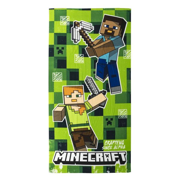 MINECRAFT TOWEL POLYESTER MINECRAFT