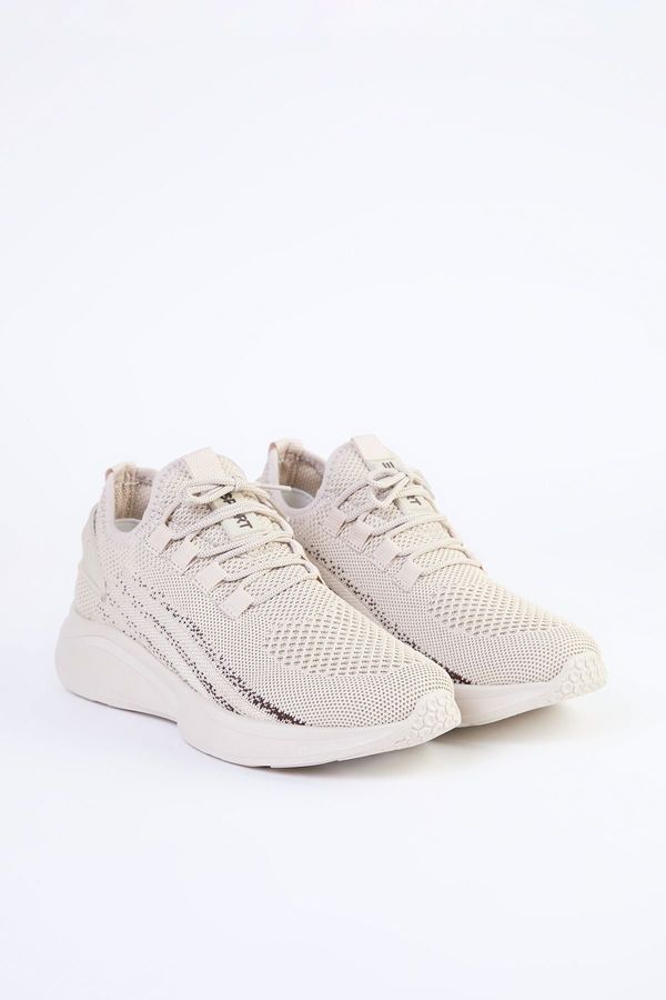 Trendyol Trendyol Beige Knit Lace-Up Women's Walking Sneakers