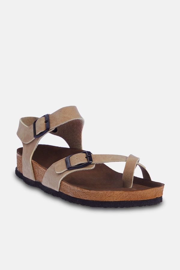 Trendyol Trendyol Beige Women's Sandals with Toe Strap