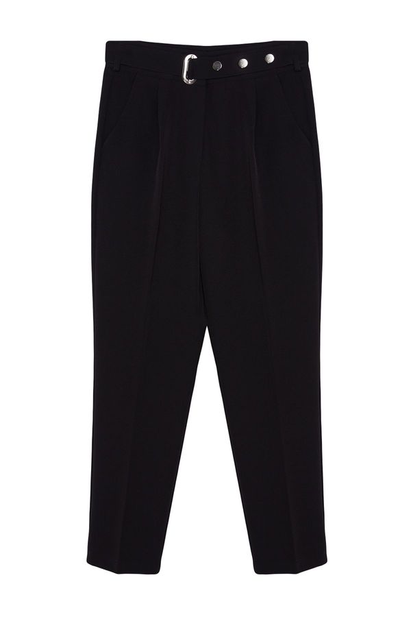 Trendyol Trendyol Black Belted Woven Trousers