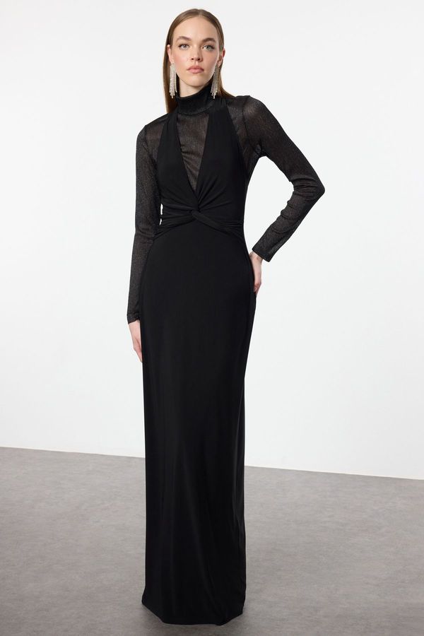 Trendyol Trendyol Black Body-fitting Woven Dress