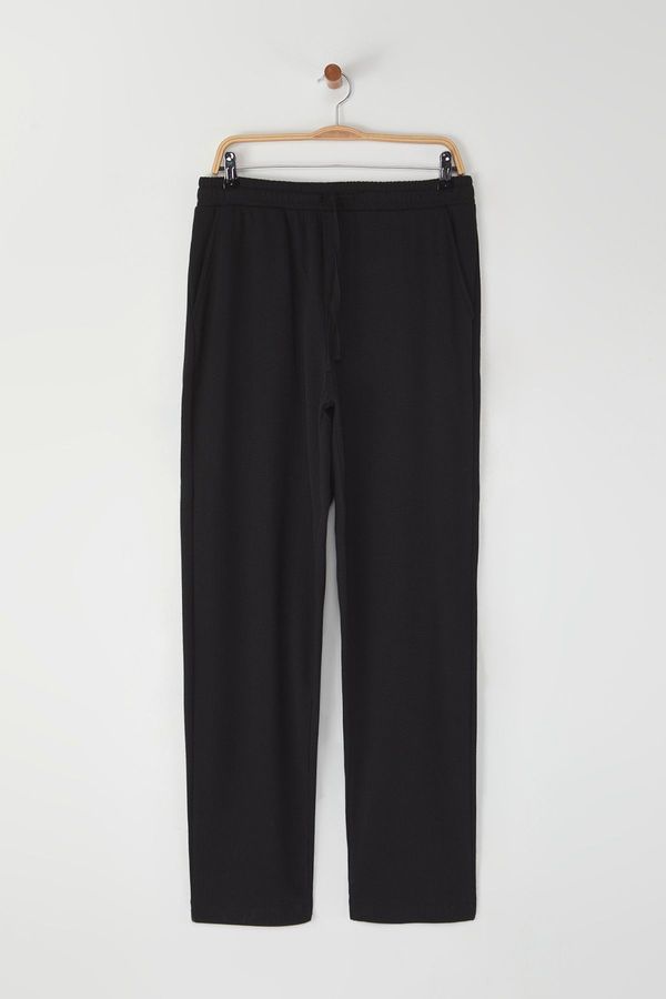 Trendyol Trendyol Black Comfortable Molded Camisole Flexible Knitted Fabric Trousers