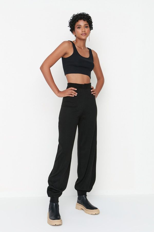 Trendyol Trendyol Black Elastic Leg Knitwear Pants