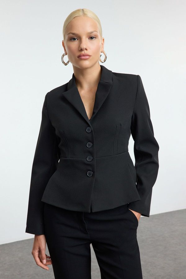 Trendyol Trendyol Black Fitted Blazer Jacket