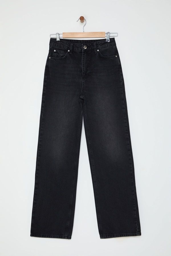 Trendyol Trendyol Black High Waist 90's Wide Leg Jeans