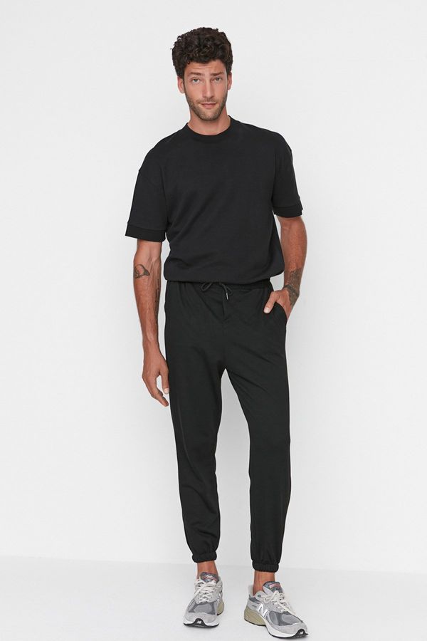 Trendyol Trendyol Black Oversize Fit Sweatpants