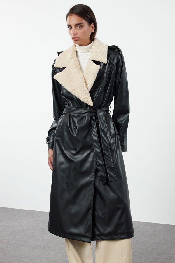 Trendyol Trendyol Black Oversize Trench Coat