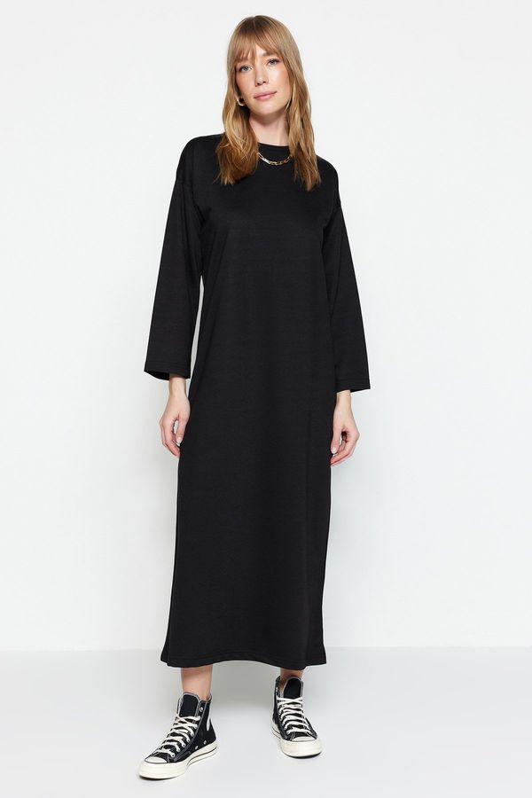 Trendyol Trendyol Black Oversized Knitted Dress