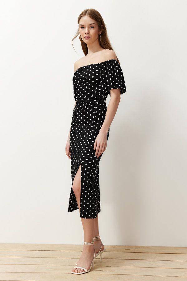 Trendyol Trendyol Black Polka Dot Dress