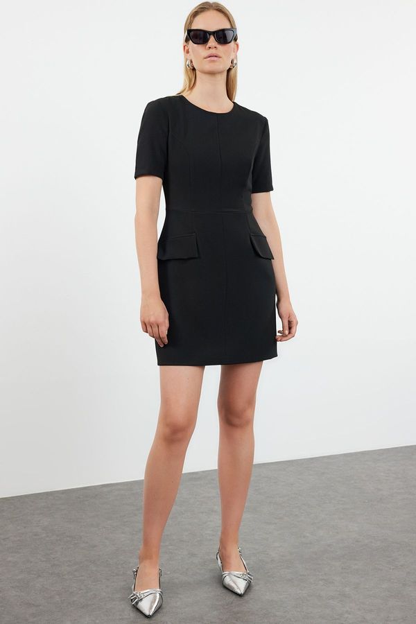 Trendyol Trendyol Black Skater Mini Woven Dress