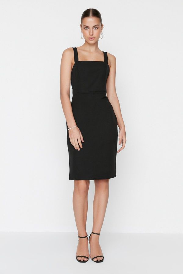 Trendyol Trendyol Black Strappy Woven Woven Dress