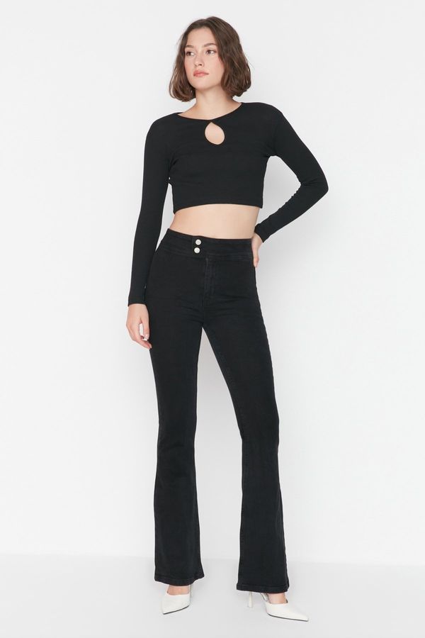 Trendyol Trendyol Black Waist Detail Normalni pas