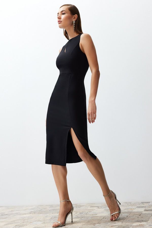 Trendyol Trendyol Black Window/Cut Out Detailed Woven Dress