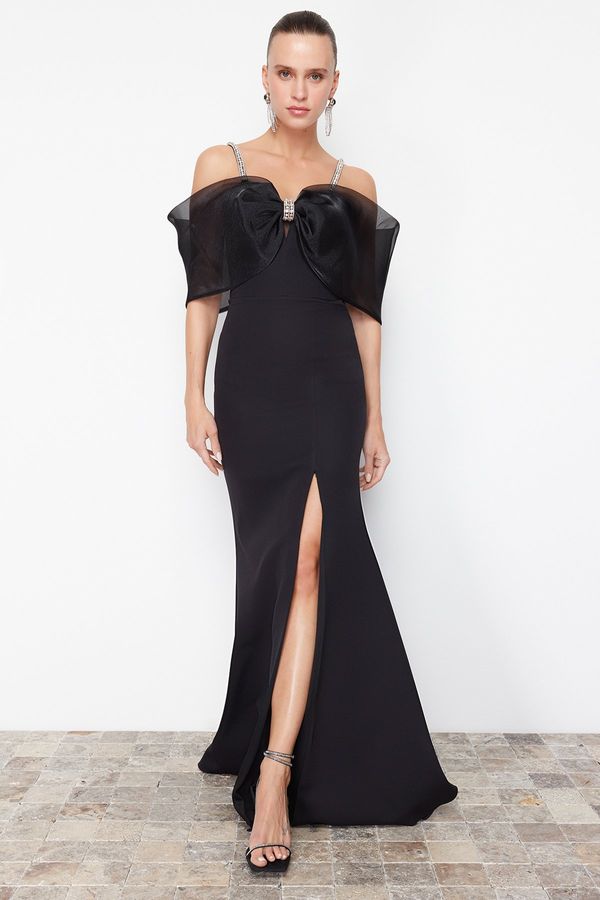 Trendyol Trendyol Black Woven Elegant Evening & Graduation Dress