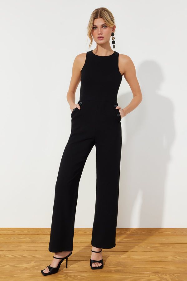 Trendyol Trendyol Black Woven Overalls