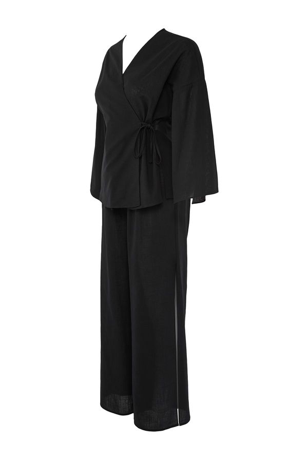 Trendyol Trendyol Black*001 Plain Woven 100% Cotton