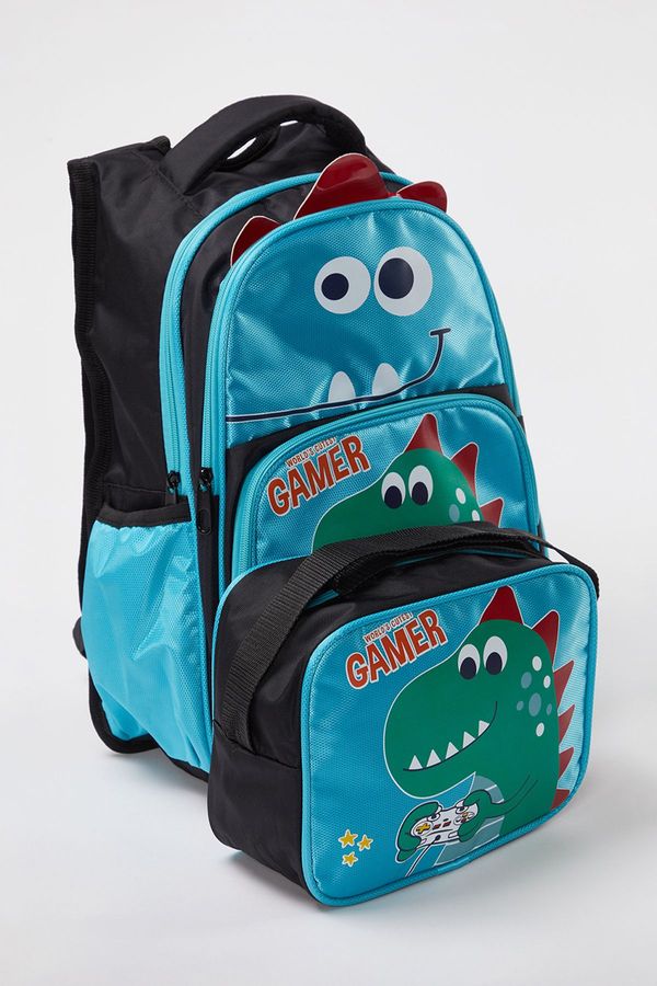 Trendyol Trendyol Blue 2-Pack Boy Dinosaur Patterned School Backpack