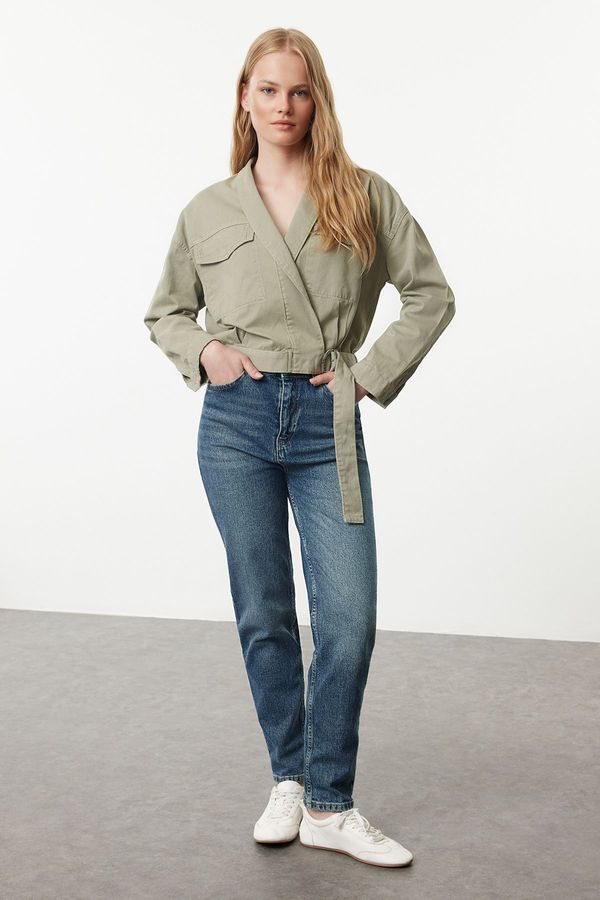 Trendyol Trendyol Blue High Waist Slim Mom Jeans