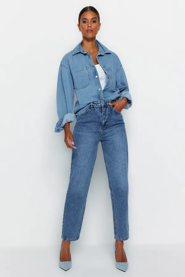 Trendyol Trendyol Blue mama Jeans