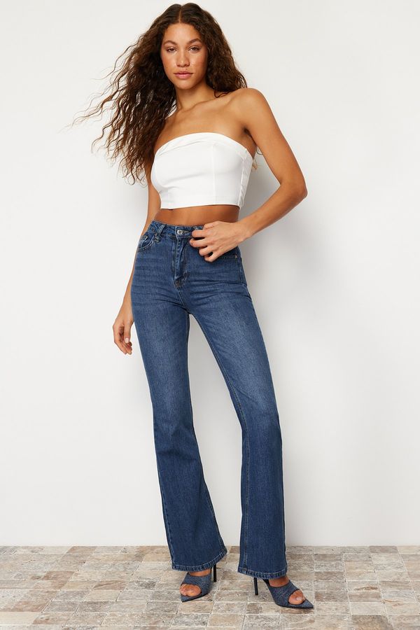 Trendyol Trendyol Blue More Sustainable High Waist Flare Jeans