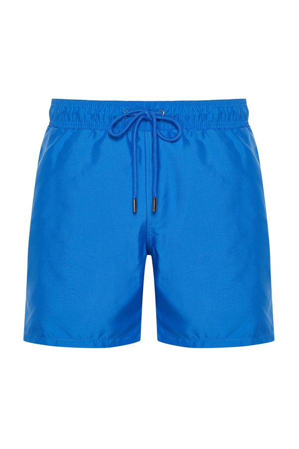 Trendyol Trendyol Blue Penguin Embroidered Swim Shorts