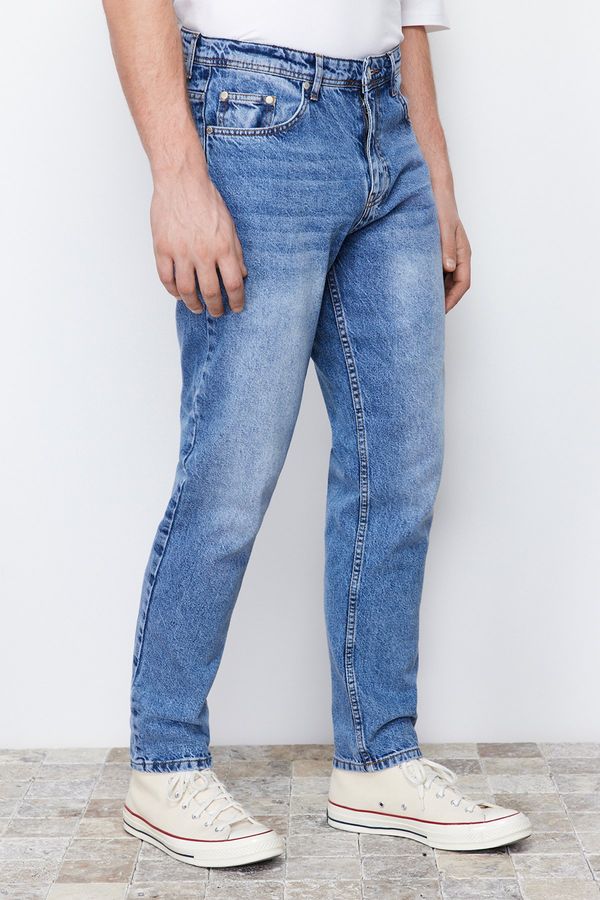 Trendyol Trendyol Blue Relax Fit Boyfriend Jeans Jeans