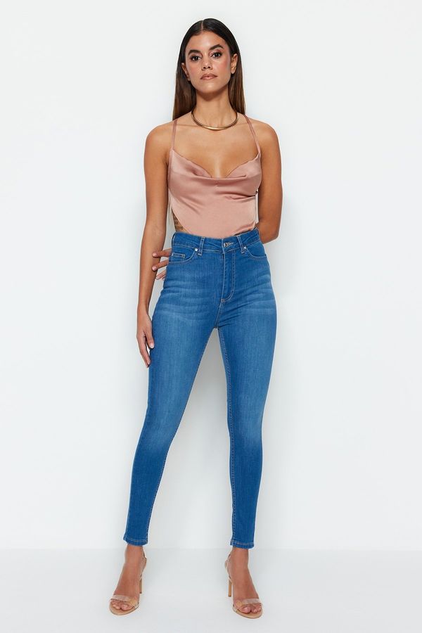 Trendyol Trendyol Blue Slimming Effect High Waist Skinny Jeans