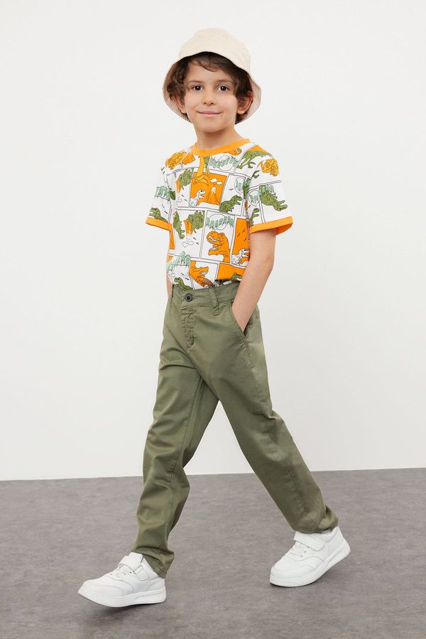 Trendyol Trendyol Boy's Khaki Regular Chino Woven Trousers