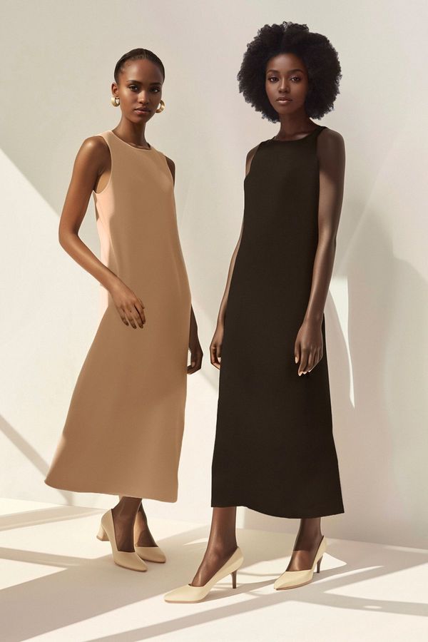 Trendyol Trendyol črno-bež 2-pakirano aerobinsko spodnje perilo s tkano podlogo