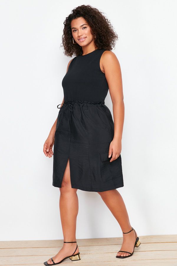 Trendyol Trendyol Curve Black A-Line Woven Dress