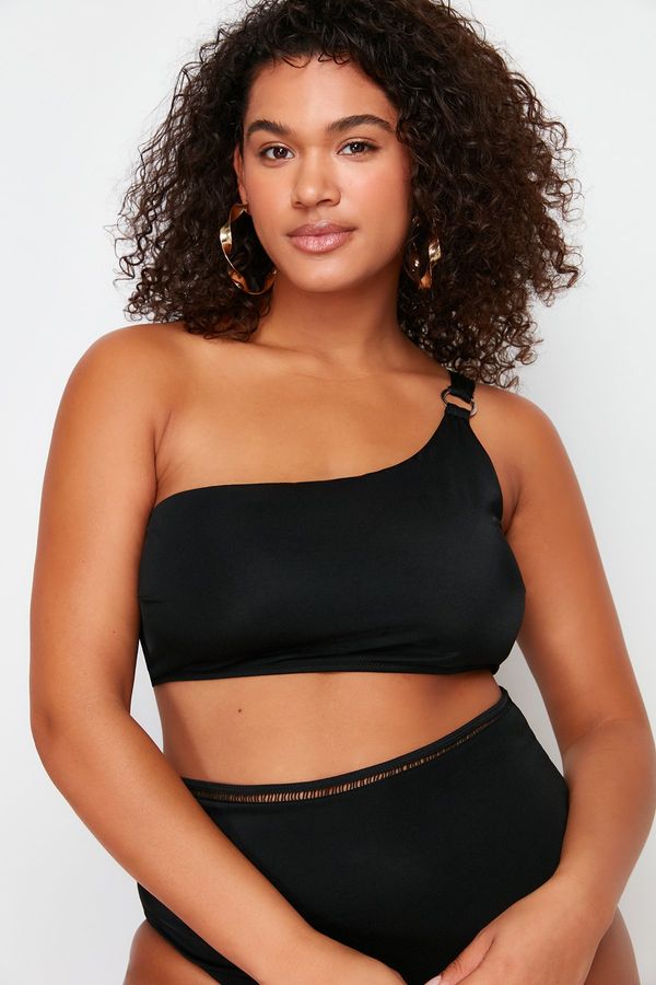 Trendyol Trendyol Curve Black One Shoulder Bikini Top