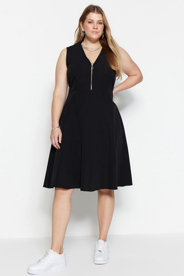 Trendyol Trendyol Curve Black Woven Dress