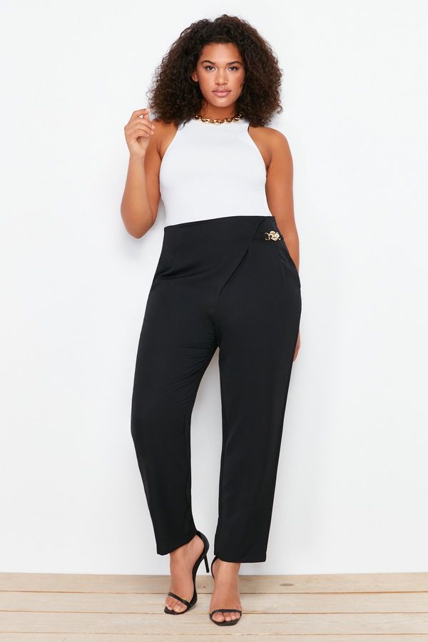 Trendyol Trendyol Curve Black Woven Trousers