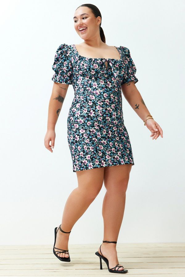 Trendyol Trendyol Curve Multi Color Floral Woven Dress