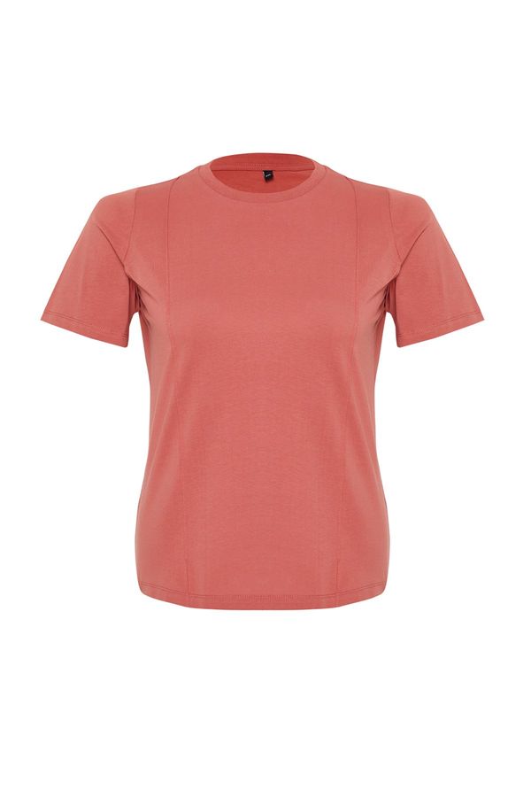 Trendyol Trendyol Curve Tile Stitch Detail Basic Knitted T-shirt