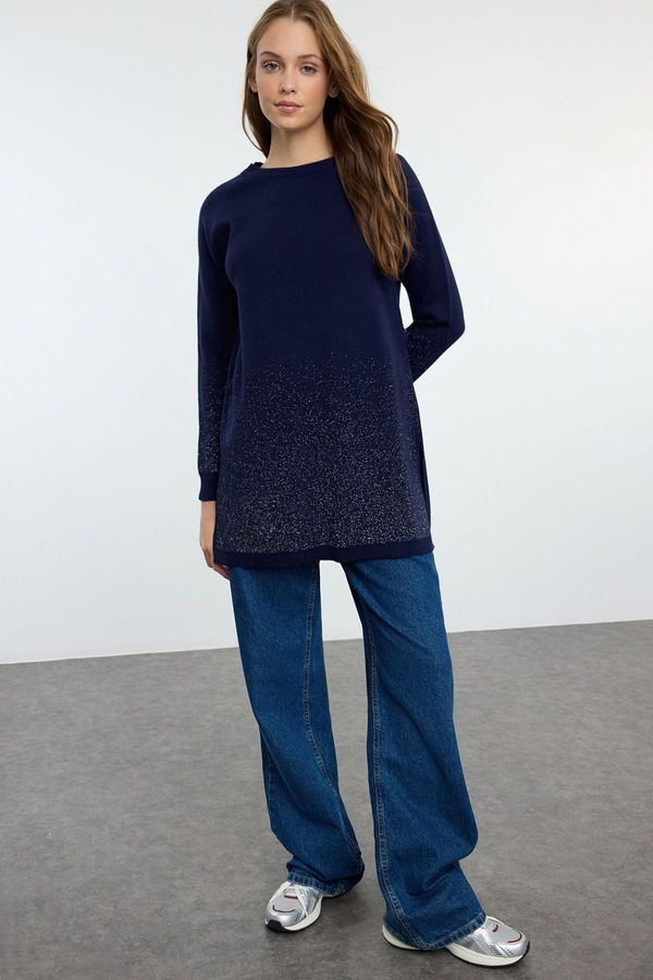 Trendyol Trendyol Dark Navy Blue Basic Knitwear Sweater