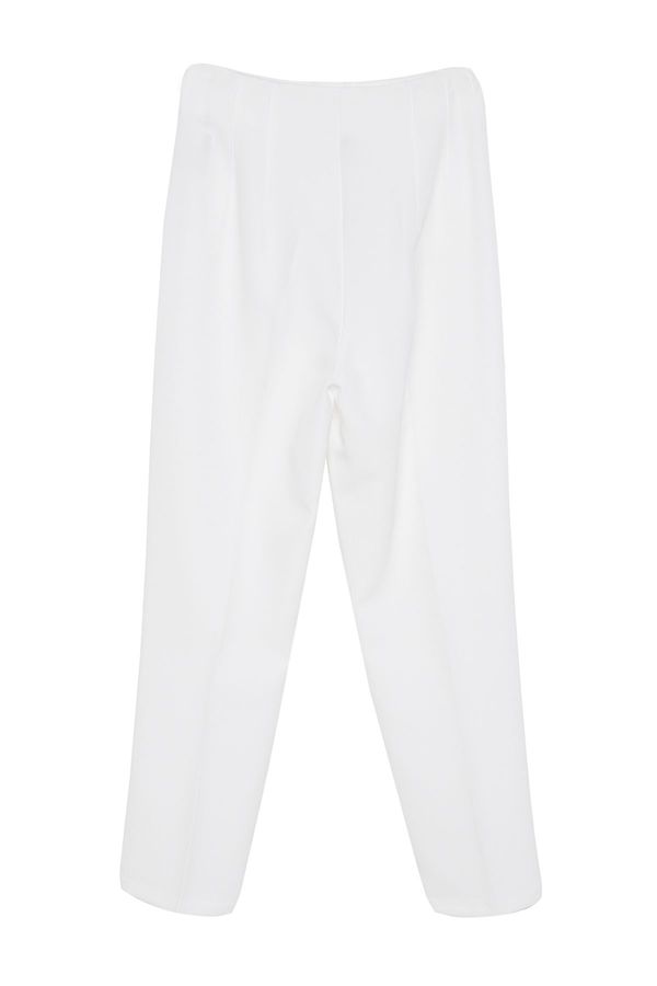 Trendyol Trendyol Ecru Iron-On Trace Woven Trousers