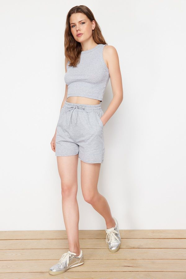 Trendyol Trendyol Gray Melange Knitted Two Piece Set