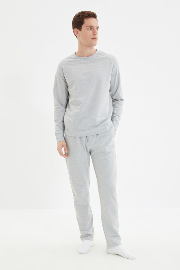 Trendyol Trendyol Gray Regular Fit Pajama Set