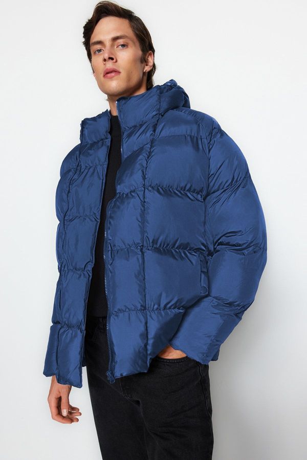 Trendyol Trendyol Indigo Oversize Windproof Down Winter Jacket