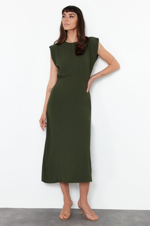 Trendyol Trendyol Khaki A-line Midi Woven Dress