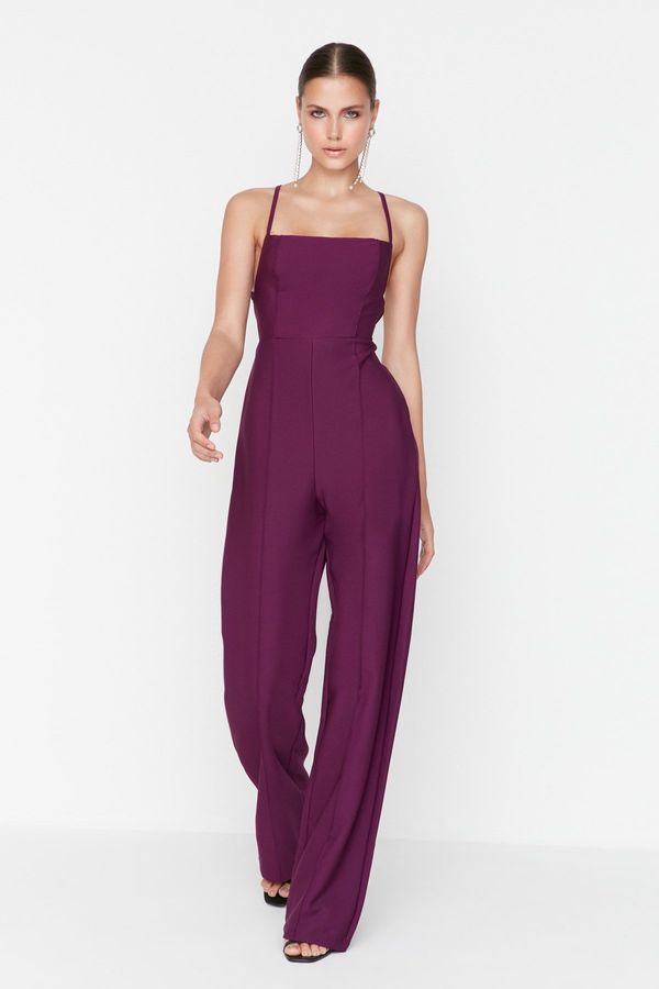 Trendyol Trendyol Light Purple Lined Woven Jumpsuit