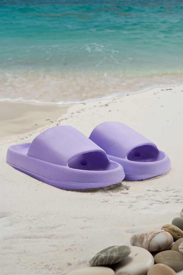 Trendyol Trendyol Lilac Flatform Women's Pool Slippers