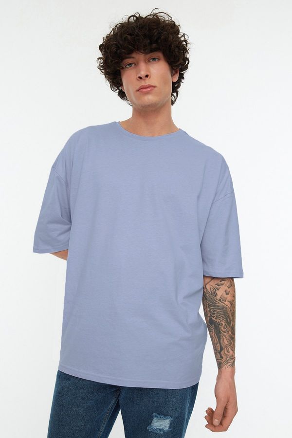 Trendyol Trendyol Lilac Oversize/Wide Cut 100% T-Shirt