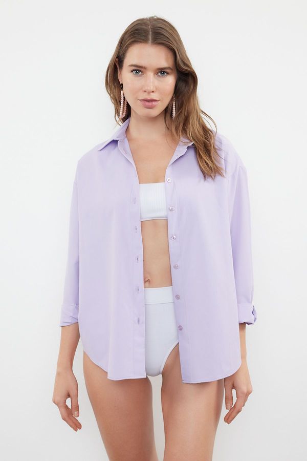 Trendyol Trendyol Lilac Woven Shirt