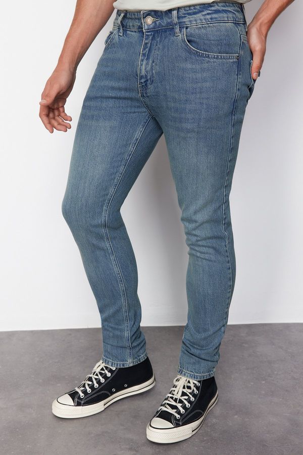 Trendyol Trendyol Medium Blue Stretchy Fabric Skinny Fit Denim Jeans