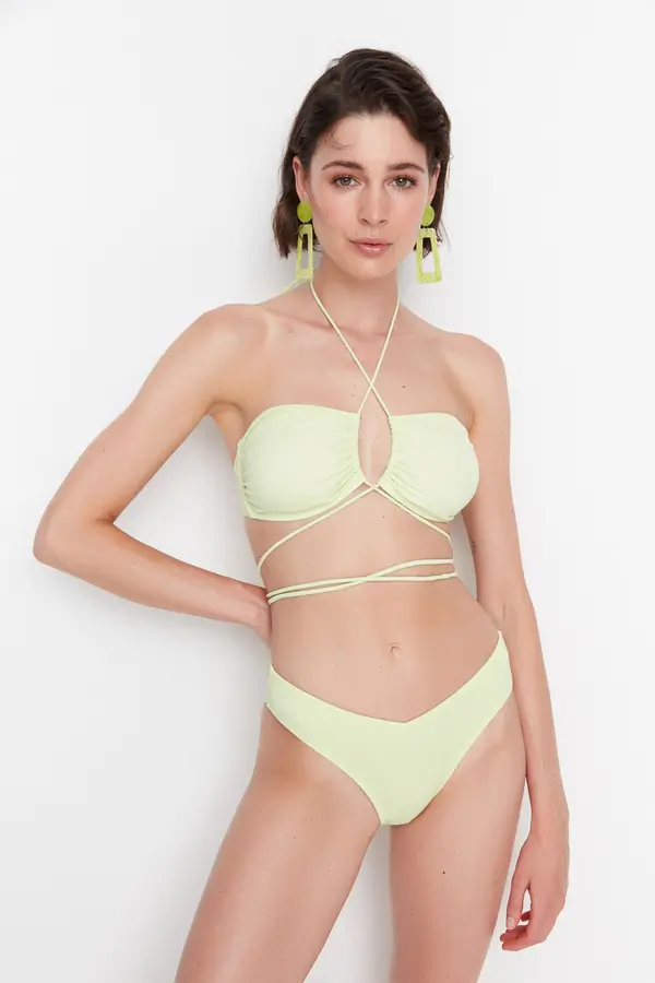 Trendyol Trendyol Mint V-cut bikini dno
