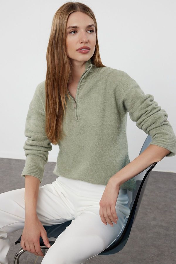 Trendyol Trendyol Mint Wool High Collar Knitwear Sweater