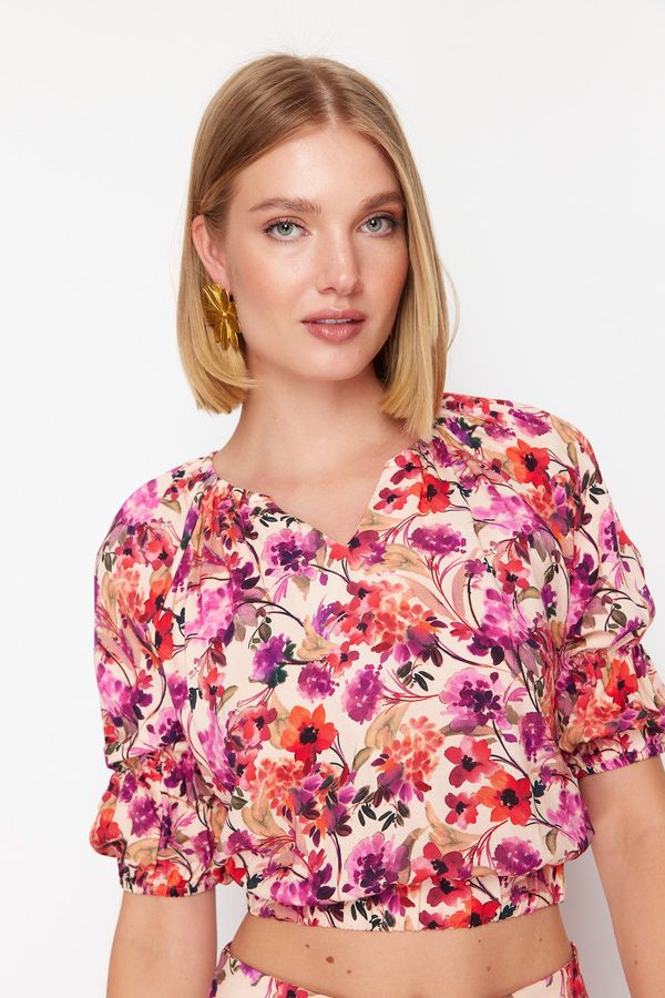 Trendyol Trendyol Multicolor Printed Viscose Woven Blouse