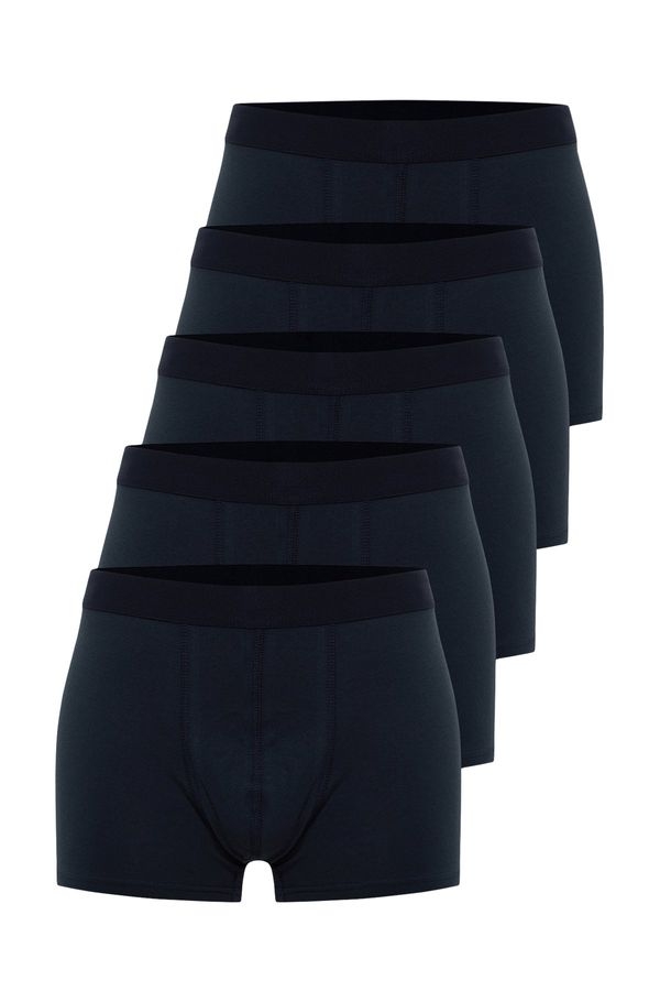 Trendyol Trendyol Navy Blue 5-Piece Basic Boxer